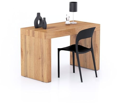 MOBILI FIVER, Escritorio Evolution 120x60, Madera Rustica con Dos Piernas, Aglomerado y Melamina, Mesa Escritorio para Habitación, Oficina, Made In Italy