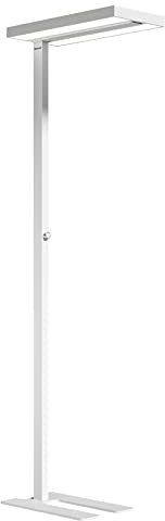 Honeywell Lampada da terra LED moderna - 02E Pro Sunturalux Eye Caring Lampada da terra naturale, 10400LM dimmerabile, 100W, luce diurna 4000K, lampada da lettura alta per ufficio domestico