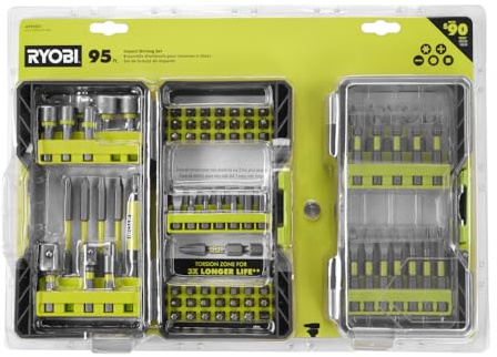 RYOBI 95 PC. Impact Drive Bit Set Regular Torque Sockets