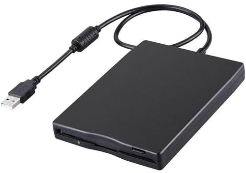 Disquetera Externa USB FDD 1,44 MB 3,5 Pulg, Unidad Disquete Portátil Floppy Disk Drive, Lector Tarjetas Disquetes Extraíble Externo para Portátiles Windows 11/10/7/8/XP/Vista/ME/2000/SE,Plug and Play