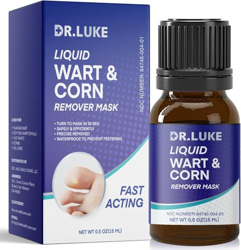 Plantar Wart Corn Remover Freeze Off For Feet: Wart Corn Removers for Toes Feet - Exclusive Formula 17% Salicylic Acid Wart Freeze Off for Plantar Wart, Common Wart, Flat Wart, Corn - 0.5 Oz