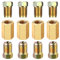 THINCAN 12 unidades 7/16-24 roscas de freno para tubos de 1/4 pulgadas (4 uniones 8 tuercas)