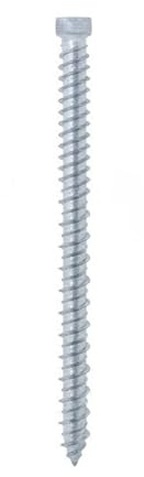 bricoleva.it Set di 100 Viti di Ancoraggio Diretto per Calcestruzzo, a Muro senza Tassello, Impronta Torx. Turbo, Turboviti per Cemento - TC Testa Cilindrica 7,5x112 mm
