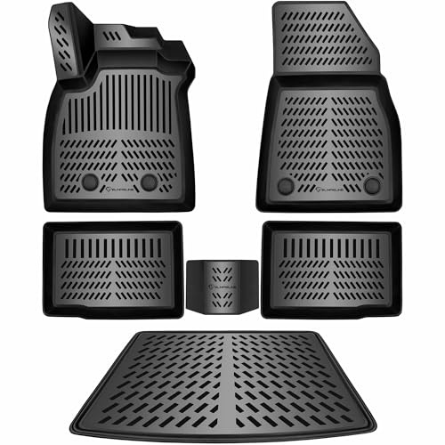 Elmasline 3D alfombrillas de goma y alfombrilla para maletero para Citroen C3 Aircross (2024-2026) ¡Solo para gasolina! | suelo inferior | Accesorios alfombrillas alfombrilla para maletero