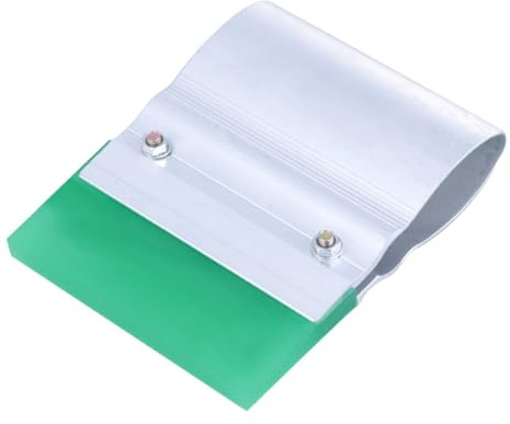 CALLARON Raschietto in Gomma per Serigrafia Lama Flessibile e Impugnatura Ergonomica, per Stampa Manuale su Piastre e Applicazioni Tessili Argento Colore Casuale