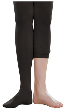Stelle Girls Convertible Transition Ballet Tights Dance Kid,Black,9-14years