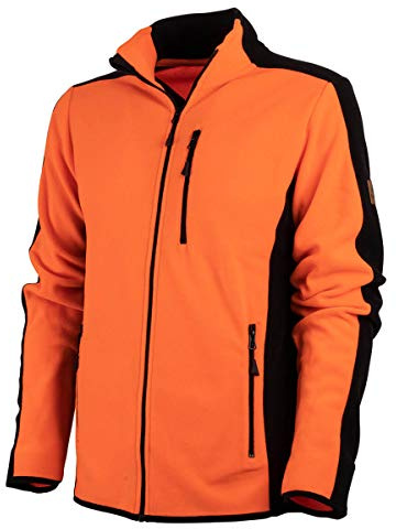 FORSBERG Fleecejacke Bjarkir, Farbe:orange/schwarz, Größe:M