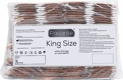 Preservativi Uomo Pacco 72 Pezzi Grande XL Extra Large Taglia Grossa Controllo Totale Preservativi King Size Confezione Grande