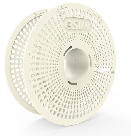 eSUN Upgraded eSpool+ Bobina di filamento riutilizzabile e rimovibile, supporto per filamento cavo, sostituzione della bobina di filamento in ABS per le ricariche di filamento, Naturale