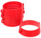 CLISPEED 6pcs Cones Chain, Safety Road Cones Traffic Cone Collar, Cone Chain Connnector Red for Parking Barrier, Warehouses, Public Spaces & Car Parks