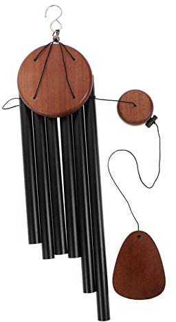 FONDOTIN Carrillón De Viento para Exterior De Decoración Sin Palabras para Patios y Porches Suave Sonido y Diseño Compacto