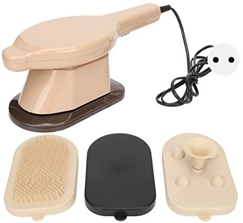 Handgehaltenes Tiefengewebe-Massagegerät, Handmassagegerät, Eisenförmige Heißkompresse, Lindert Müdigkeit, Körperbehandelndes Massagegerät für Muskeln und Rücken (EU-Stecker 220V)