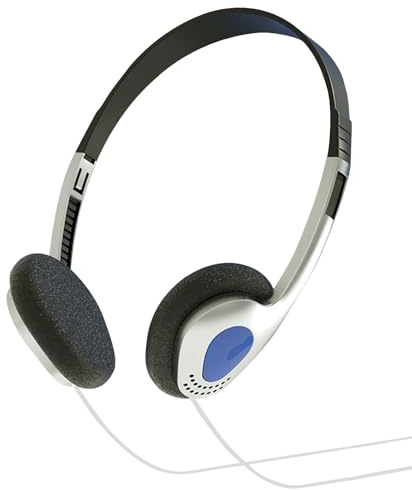 Cuffie over-ear retrò, leggere, con cavo, mini cuffie stereo in stile vintage, 3,18 cm, suono per lettori musicali, telefoni cellulari, audio domestico, ascolto in viaggio