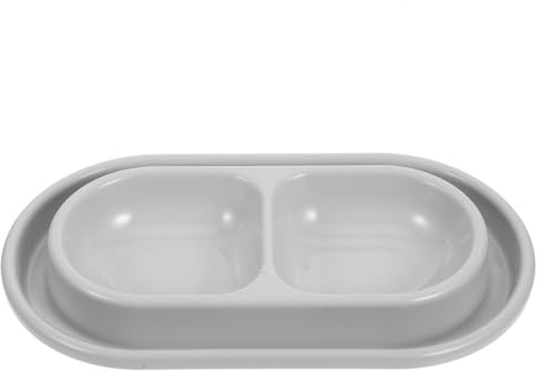 JECOMPRIS Ciotola Doppia per Gatti e Cani Anti-formiche in Pp, Design Elegante e Moderno, Mantiene Cibo Pulito, per Uso Domestico