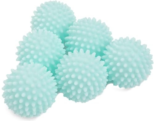 S&T INC. 534401 Lot de 6 balles réutilisables pour sèche-Linge Bleu 6,3 cm