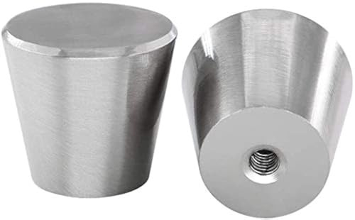 LONTAN 20 Pack Brushed Nickel Cabinet Knobs Cylinder-Shaped Kitchen Knobs for Dresser Drawers Aluminum Alloy Cupboard Knobs