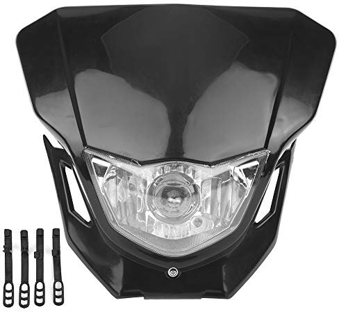 Qiilu Faro de motocicleta, faro universal, faro de moto deportivo dual apto para EXC/EXCF/XCF/XCW/SX/SXF/SMR