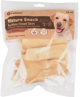 Snacks para Perros – Piel de búfalo – 12cm – 200g – masticación Robusta y Duradera
