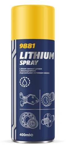 Mannol 400ml Aerosol Lubricant Spray Lithium Grease Universal High Performance Water Resistant