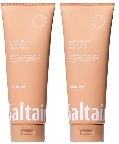 Saltair Body Lotion - 2 Pack Moisturizing Lotion For Dry Skin. Santal Bloom Scented Hydrating Body Cream with Nourishing Moisturizer Formula. Skin Care for Women and Men. 2x 10oz Tubes