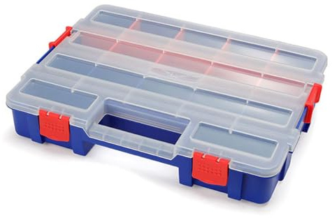 Workpro Box mit Fächern aus Polypropylen, 38,2 x 30 x 6,2 cm, 18 Fächer