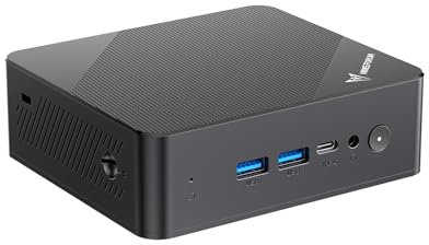 MINISFORUM UN100P Mini PC, Intel 12.ª generación Alder Lake- N100, 16 GB DDR4 RAM 512 GB PCIe SSD, 2xHDMI 2.1 TMDS/USB-C, 4xpuertos USB, Wifi6, BT5.2, 2.5G RJ45