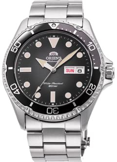 Orient Japanese Automatic Diving Watch with Stainless Steel Strap, Silver, 22 (Model: RA-AA0810N19B)
