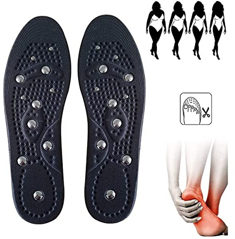Magnetiska bantningssulor för sko, innersulor med magneter, magnetiska sulor för man-kvinnor, för akupressur och massage