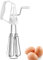 Hyxodjy Hand Eierschläger Edelstahl Handmixer Mischen Schneebesen RüHrbesen Egg Beater Zum RüHren Mechanischer HandrüHrer Für Schlagsahne, und Kuchenbacken Kochwerkzeug