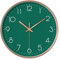 Taodyans Silent Wall Clock, 12 In Modern Clock for Kitchen Living Room Bedrooms Office Class Room (Green)