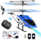 Joellfuner Helikopter ferngesteuert, RC Hubschrauber, 2.4G Hubschrauber Ferngesteuert mit LED-Licht, RC Heli mit Schwebefunktion, Indoor Spielzeug Geschenk für Jungen Mädchen Erwachsene (Blau)