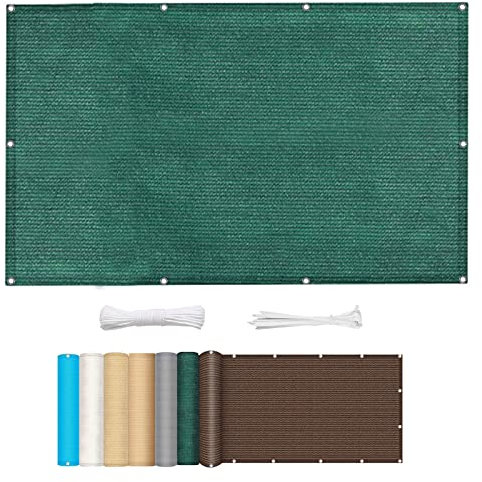 Tenda parasole per esterni, giardino, patio, 2,8 x 3,8 m, protezione dai raggi UV, 95% protezione solare, resistente, verde per prato resistente all'ombra del giardino