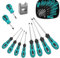 10-teiliges Schraubendreher Set Magnetisch, Kreuzschlitzschraubendreher, Schlitzschraubendreher, Screw Driver, Screwdriver Set -Vanadium-Stahl mit Magnetischen Spitzen und Ergonomischem Griff