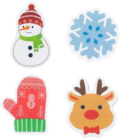 4 Stück Küchenschwamm, Topfschwamm, Weihnachtsgeschirrschwämme, Küchenschwamm Hochleistungs, Zweiseitig Reinigungsschwamm, Geschirrspülreiniger