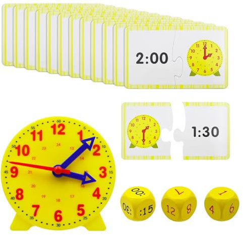 MIPIACE Lernuhr,Lernuhr Kinder,Uhr zum Lernen für Kinder,Uhr Lernen für ab 5.6.7.8 pädagogisches Spielzeug für Geschenke zur Einschulung Junge Mädchen