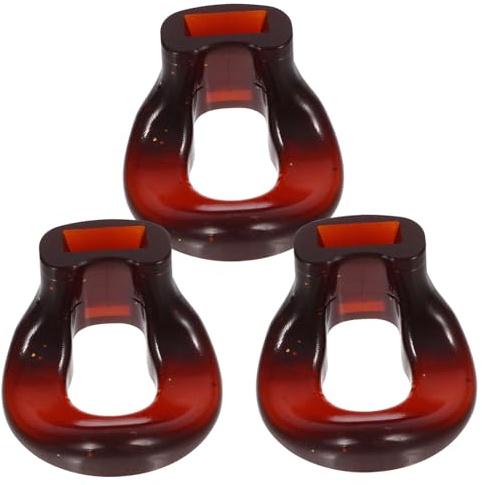 BESPORTBLE 3pcs Flute Mouthpiece Replacement Resin No Peculiar Smell Brown Blow Aid for Beginners and Professional Flute Players Instrument Accessory