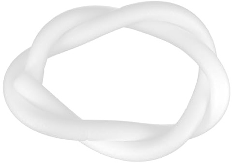 OSALADI Bande de Remplissage Flexible en Mousse Epe Blanche Ronde de 2m pour Calfeutrage Porte et Fenêtre, Facile à Couper, pour Isolation et Réparation Maison