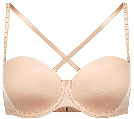 Mey 74228 Women's Joan Cream Tan Padded Underwired Multiway Strapless Bra 90C