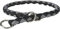 TRIXIE Cavo Zug-Stopp Halsband Größe M: Halsumfang 39–45 cm/ø 12 mm in schwarz - Hundehalsband aus Gurtband für mittelgroße Hunde, rund geflochten, 143801