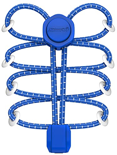 HOMAR Schnürsenkel ohne Binden für Kinder und Erwachsene Elastische Schnürsenkel Schnellverschluss für Turnschuhe Brettschuhe und Freizeitschuhe Elastische Schuhbänder ohne Binden