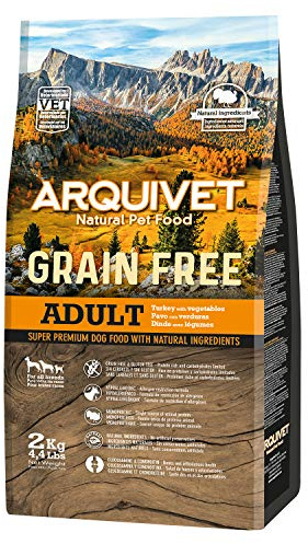ARQUIVET - GRAIN FREE - Crocchette per cani adulti - Tacchino con verdure - 2 kg
