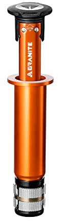 Granite Stash RCX Kit d'outils multi-fonctions pour vélo avec 8 embouts rangés à l'intérieur de la douille de direction conique - Modèle avec bouchon de compression (Orange)