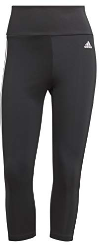 adidas Damen 3s 34 Tight, Black/White, XL EU
