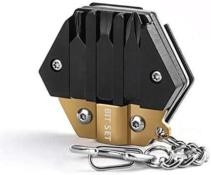 Multitools 14-in-1 Münze Multi Tool Schlüsselanhänger Falten tragbare Edelstahl Edc Gadgets Diy Hand Werkzeuge Geschenke für Männer Frauen Mini Survival Tool für Outdoor Camping Wandern Reisen