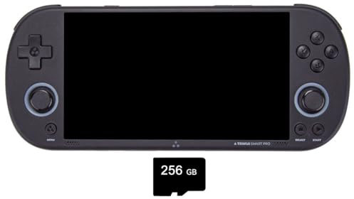 TRIMUI SMART PRO Retro Handheld Game Console with Games, 256G 4.96-inch IPS Screen Portable Video Arcade for Adults, Linux System Allwinner A133P Processor, Support WiFi - Black