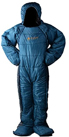 3-Season Wearable Sleeping Bag for Adults - Ultralight Cold Protection, Waterproof for Camping, Hiking, Travel, Fishing and Hunting