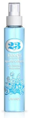 23 FAMOS Eau de Cologne Lavendel - entspannender und beruhigender Duft - 200 ml - süßer blumiger Duft - für Kinder, Damen und Herren