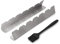 Venmark Shish Kebab Rack - Stainless Steel Elevated Holder for 6 Skewers - Prevents Skewers From Burning and Sticking to the Grill - Complete with Silicone Basting Brush - Skewers not Included