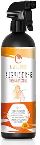 Eivolution Natürlicher Insektenschutz Spray 500ml - Effektiver Schutz gegen Mücken, Zecken & Bremsen mit Citronella & Lavendel - Vegan & Umweltfreundlich