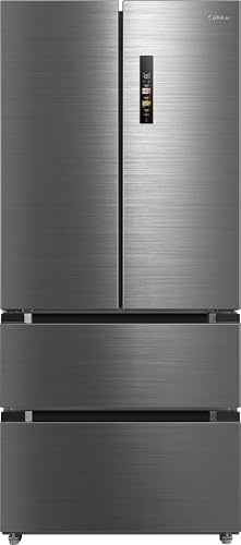Midea American Fridge Freezer - Inox - C Rated
